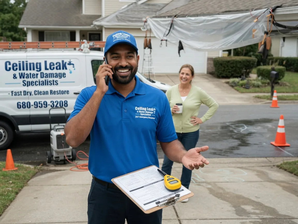 Ceiling Leak Cleanup Petty, TX FAQs